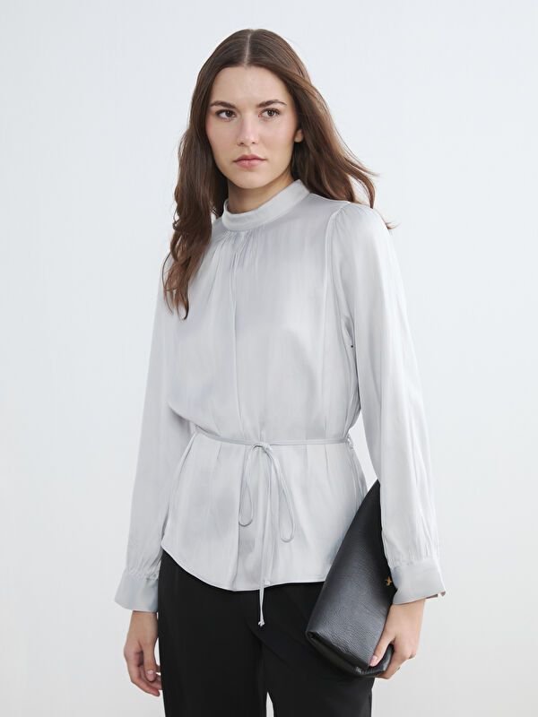 Chemisier (blouse) manches longues en tissu pour Femme - LC Waikiki