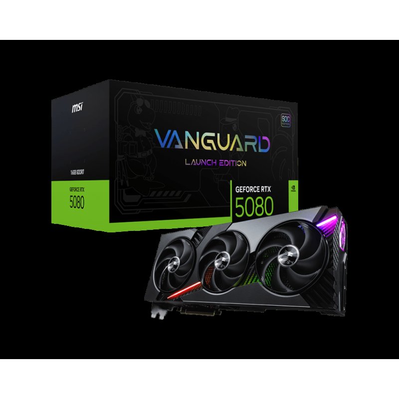 Carte Graphique Msi Geforce Rtx 5080 16go Vanguard Soc Launch Edition – 912-V531-040 - MSI
