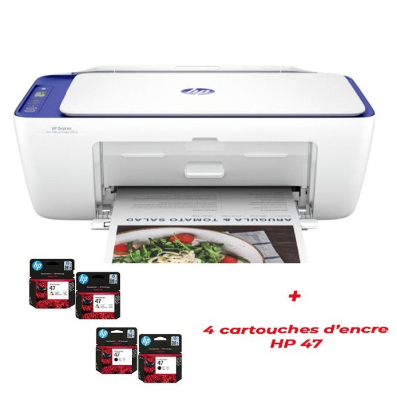 Imprimante Multifonction Jet D&rsquo;encre HP DeskJet Ink Advantage Ultra 4927- Blanc – 6W7G3B - HP