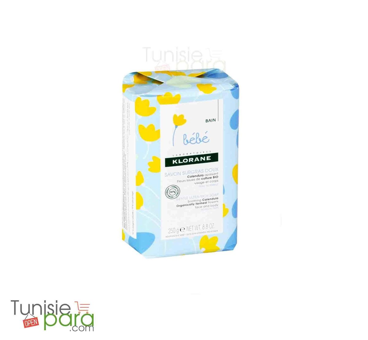 KLORANE Bébé Savon Surgras 250 gr - Klorane