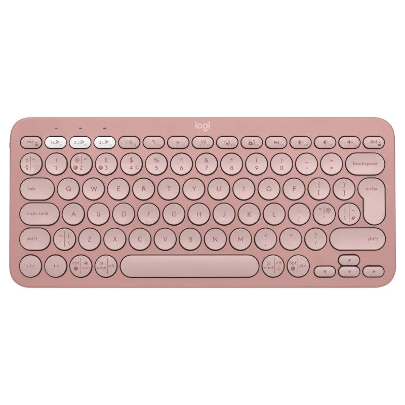 Clavier Sans Fil LOGITECH K380s Clés Pebble 2 - Rose - Logitech