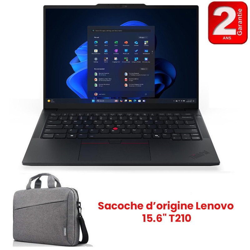Pc Portable LENOVO ThinkPad E16 Gen 3 Ultra 5 225U 16GB 512GB SSD - Noir - Lenovo