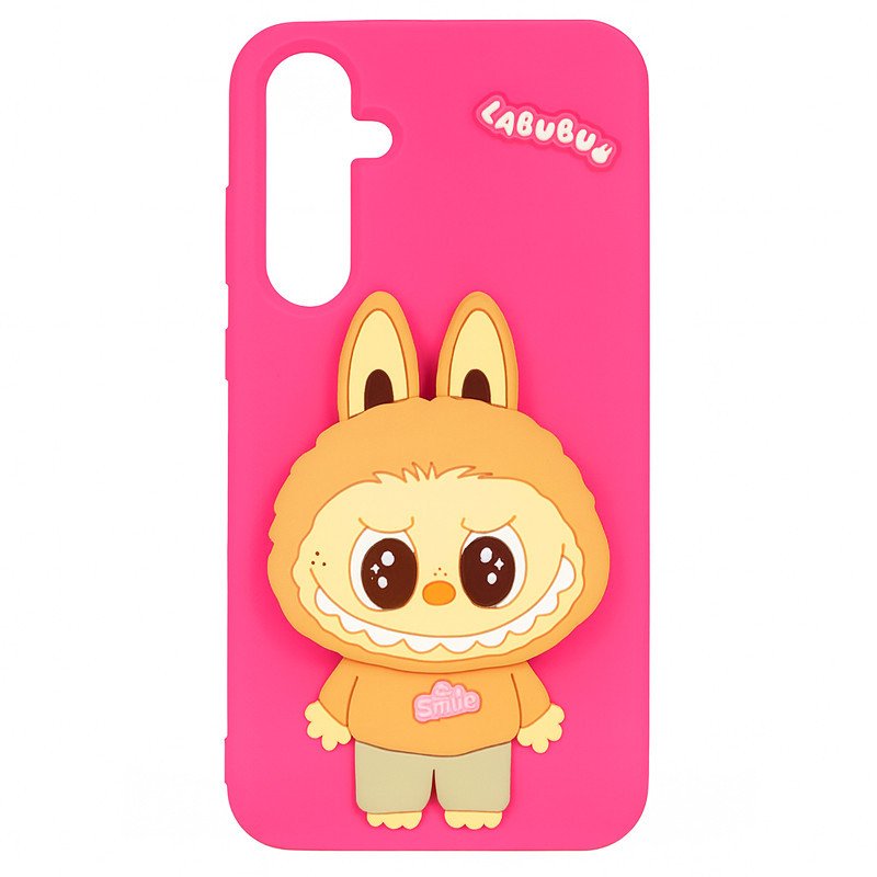 Coque Magnétique avec Lanière pour iPhone et Samsung – Étui Antichoc Effet Peau Luxe avec Anneau Magnétique et Charge Sans Fil - Pink - Galaxy A16 - Samsung