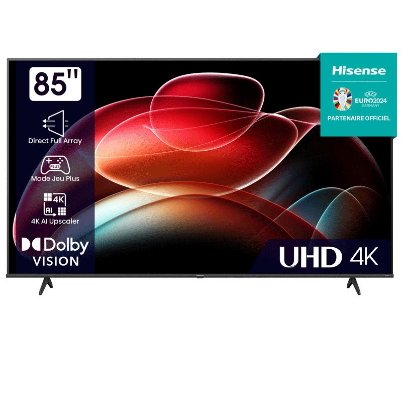 Tv Hisense 85A6K 85" UHD 4K Smart Tv Noir - Hisense