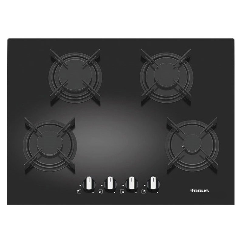 Plaque de Cuisson Encastrable FOCUS F410B 4 Feux 70 cm - Noir - Focus