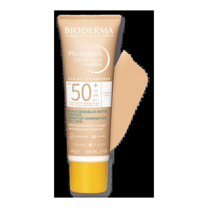 BIODERMA PHOTODERM COVER TOUCH MINERAL TEINTE CLAIRE SPF50+ 40G - Bioderma