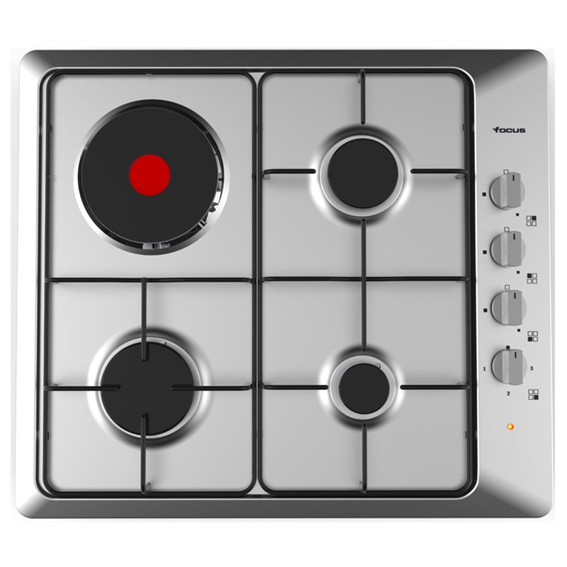 Plaque de Cuisson Encastrable FOCUS F806X 4 Feux 60 cm - Inox - Focus