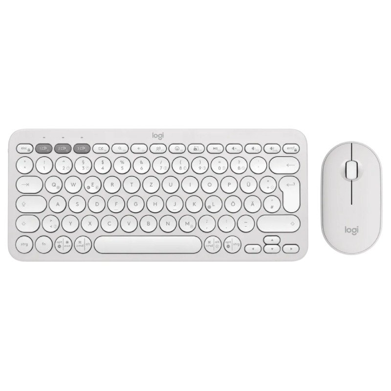 Ensemble Clavier & Souris Sans Fil LOGITECH Combo Pebble 2 - Blanc - Logitech