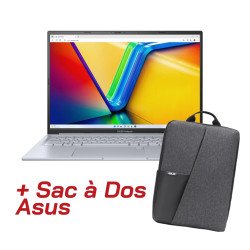 PC Portable Gamer ASUS Vivobook 16X I5-13420H 24GB 512SSD RTX30504GB W11 16" WUXGA SILVER + SAC A DOS - ASUS