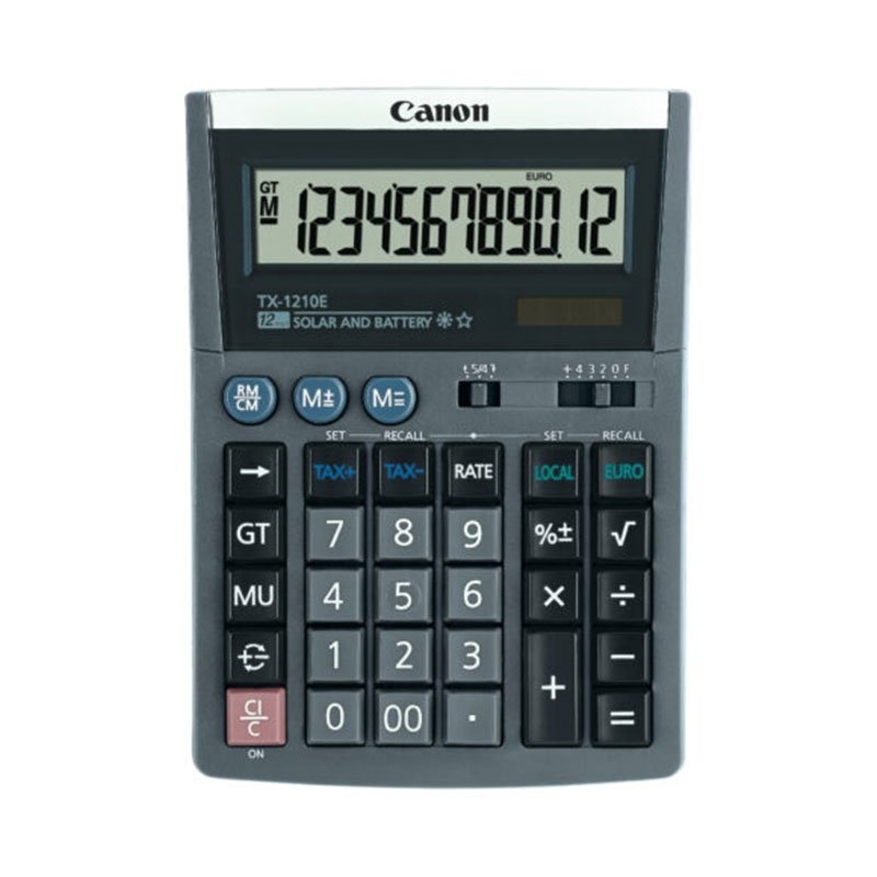 Calculatrice de bureau Canon TX-1210E 12 chiffres - Canon