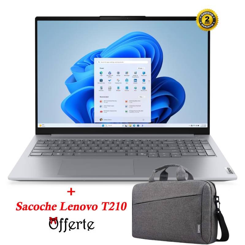 PC Portable LENOVO ThinkBook 16 G8 IAL Ultra 7 255H 24G 512Go SSD - Gris - Lenovo