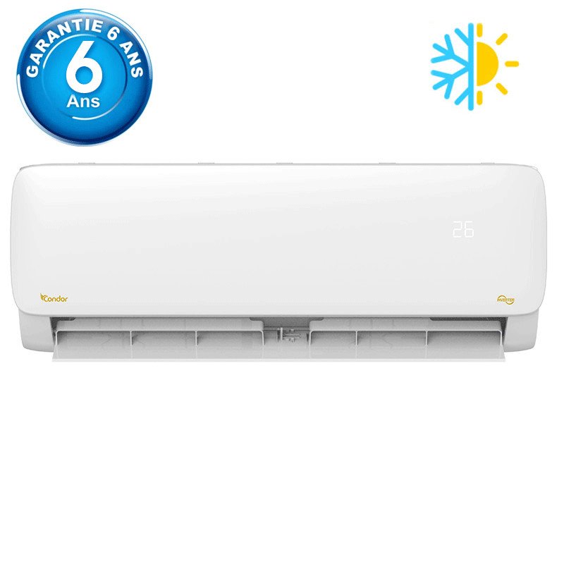 Climatiseur Condor Alpha Super Tropical 24000 BTU Chaud Froid Blanc - Condor