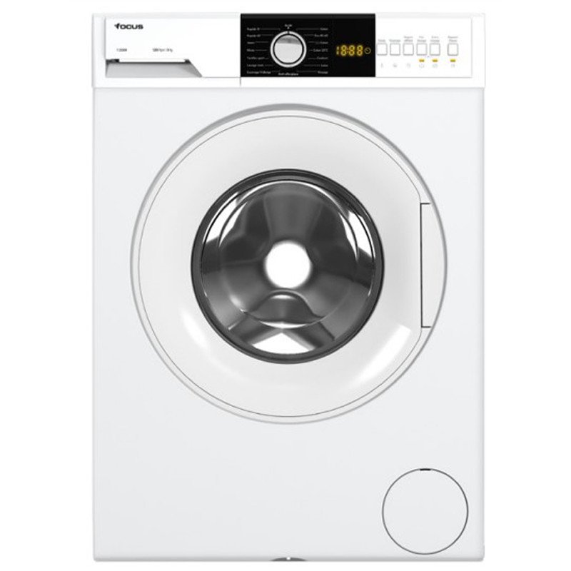 Machine à Laver Frontale Focus F.1208W 8Kg Blanc - Focus