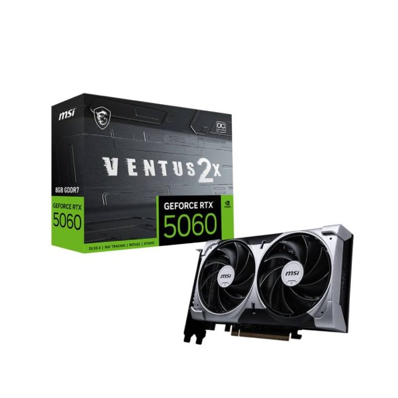 Carte Graphique MSI GeForce RTX 5060 8G VENTUS 2X OC – 912-V537-002 - MSI