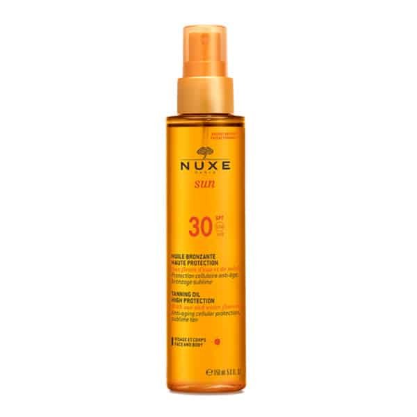 NUXE Sun Huile Bronzante visage et corps SPF30 150ml - Nuxe