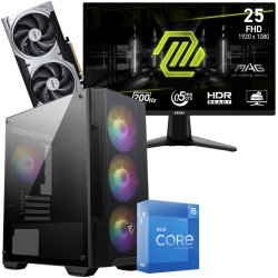 Setup Gamer Special Gaming / i5-12600K / RTX 5060 Ti 8G / 32GB Avec Gaming MSI MAG 255F E20 24.5" Full HD IPS / 200 Hz - MSI