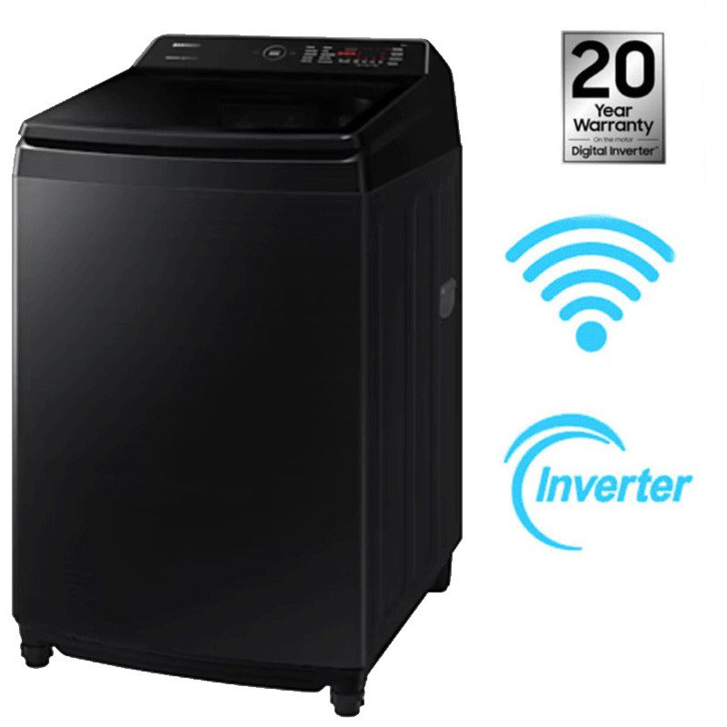 Machine à Laver Samsung WA80F19S8BNQ Smart Inverter 19Kg Noir - Samsung