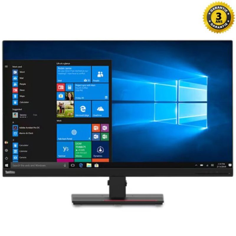 Ecran Gaming LENOVO TTHINKVISION T32P-20 / 32″ IPS UHD 60HZ – 61F2GAT2EU - Lenovo