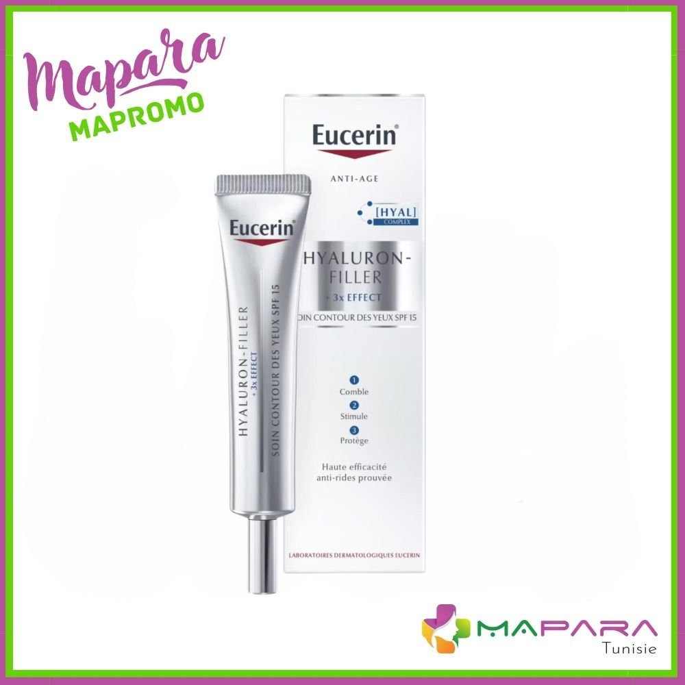 Eucerin Hyaluron Filler + 3x Effect Soin Contour des Yeux SPF 15 - Eucerin