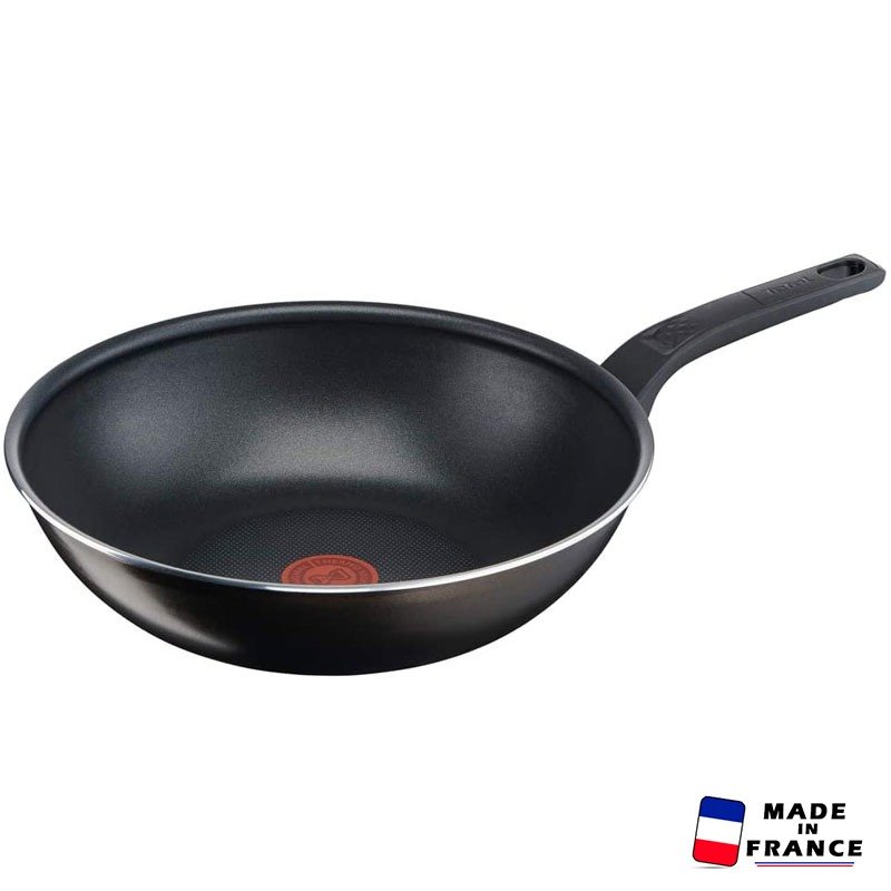 Wok TEFAL Cook & Clean 28 cm - Noir - Tefal