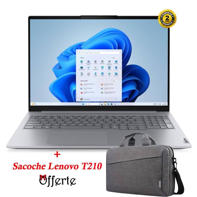 PC Portable LENOVO ThinkBook 16 G8 IRL Intel Core 7 240H 8Go 512Go SSD - Gris - Lenovo