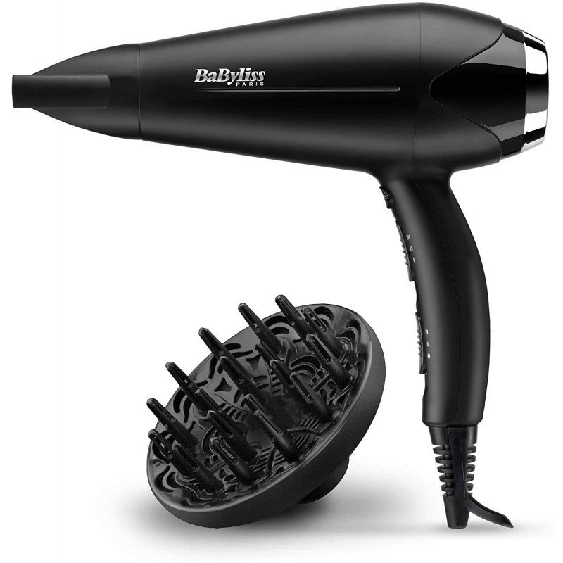 Sèche Cheveux BaByliss Turbo Smooth D572DE Noir/ Argent