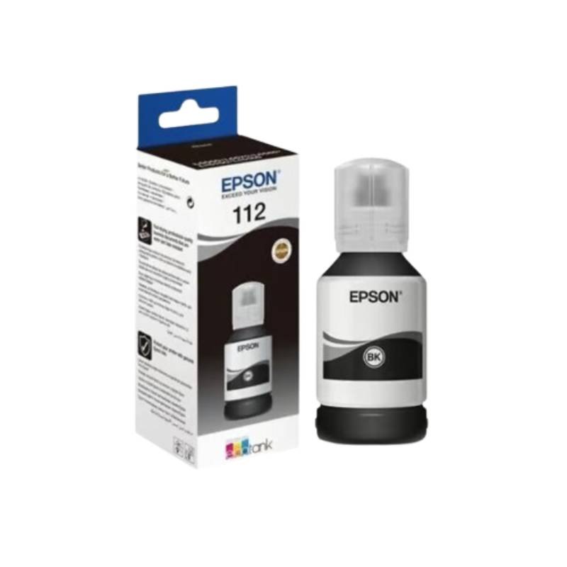 Bouteille D'encre Original EPSON EcoTank 112 - Noir (C13T06C14A) - Epson