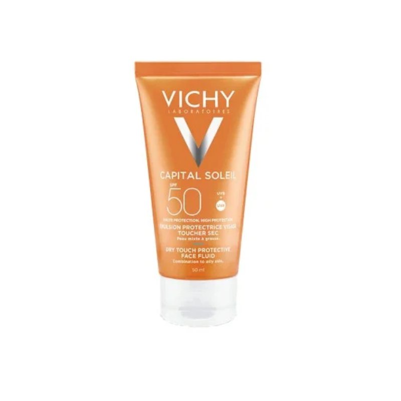 VICHY CAPITAL SOLEIL ÉMULSION TOUCHER SEC SPF 50+, 50ML - Vichy