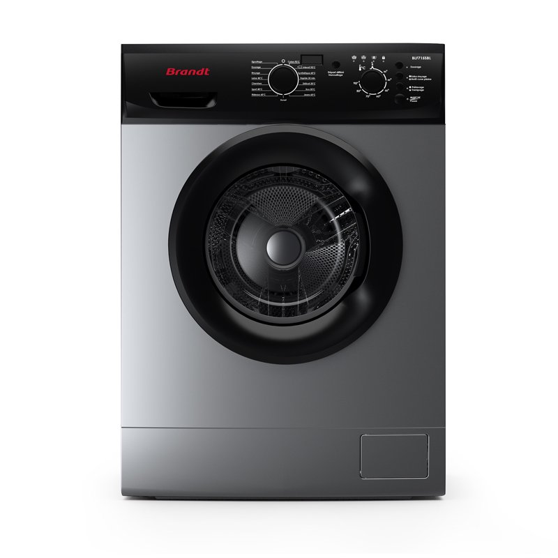 LAVE LINGE FRONTAL BRANDT 7Kg BLF715SBL – SILVER - Brandt