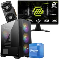 Setup Gamer Special Gaming / i5-12400F / RTX 5060 8G / 16GB Avec Gaming Asus TUF Gaming 24.5" Full HD VA / 200 Hz - ASUS