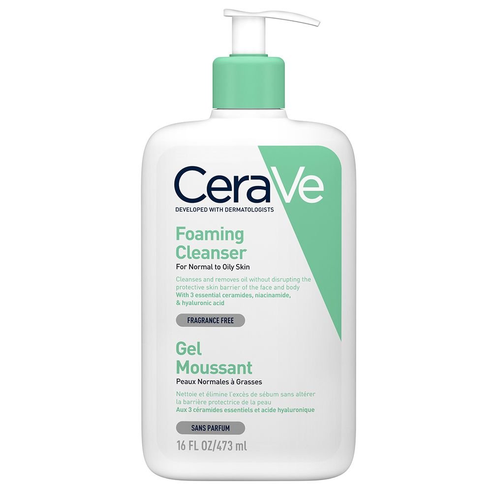 CeraVe Gel Moussant Nettoyant Peaux Normales a Grasses 473ml - CeraVe
