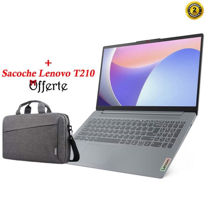 Pc Portable Lenovo Ideapad Slim 3 15IRU8 I3 13Gen 8GB 256GB Ssd – Gris- 82X700CJFG - Lenovo