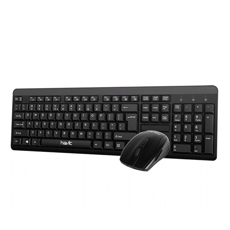 Ensemble Sans Fil Clavier &amp; Souris Havit – Noir -HV-KB260GCM