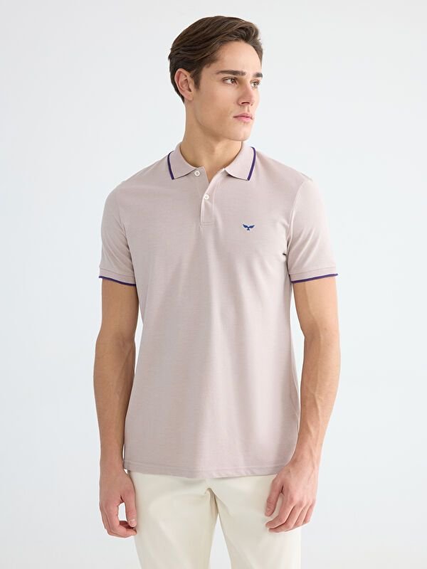 T-shirt col polo basique manches courtes en jersey pour Homme - LC Waikiki