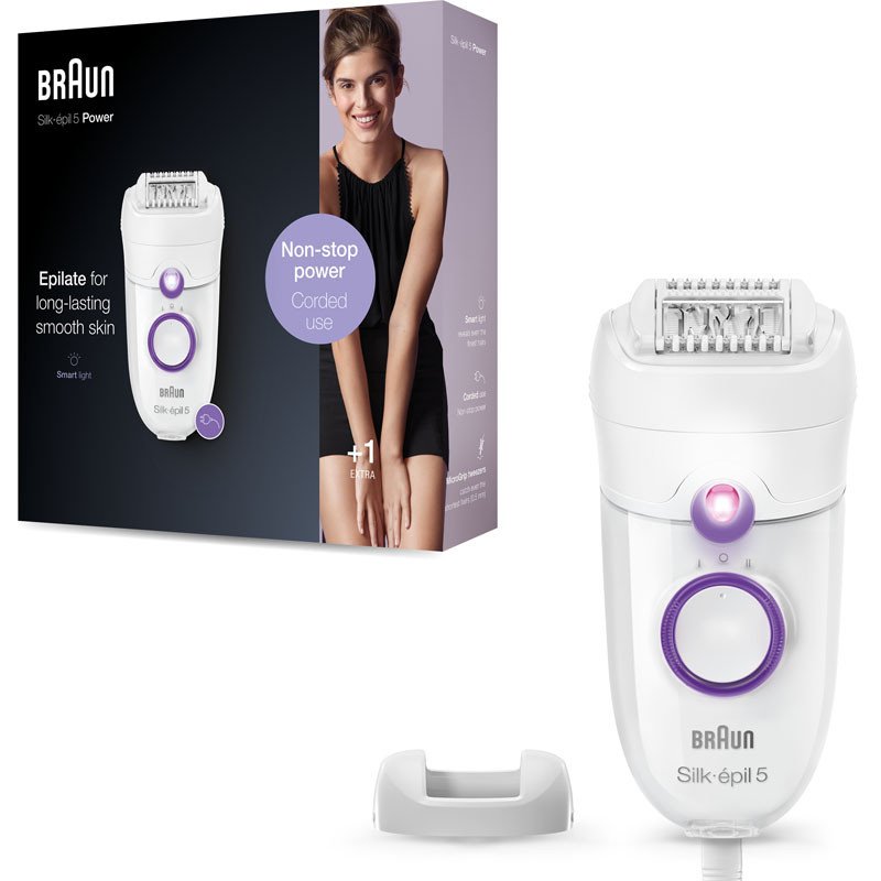 Épilateur Braun Silk Epil 5 SE5-505P Blanc & Violet - Braun
