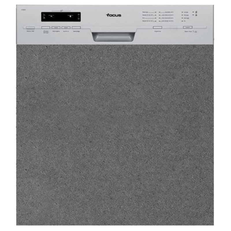 Lave Vaisselle Focus Semi Encastrable 12 Couverts Silver - Focus
