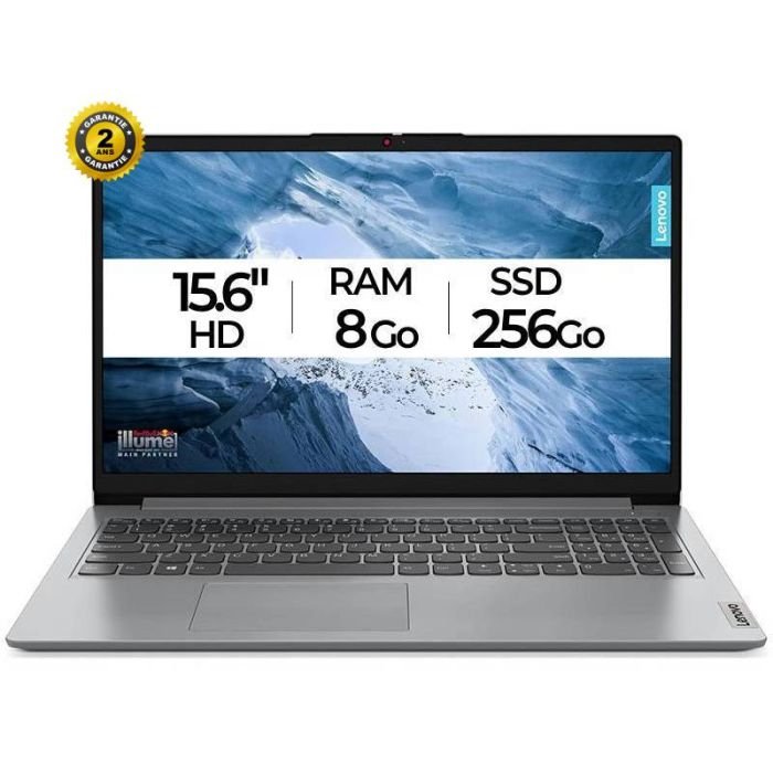 PC Portable LENOVO IdeaPad 1 15IJL7 Intel Celeron N4500 8GB 256GB SSD Gris – 82LX00G4FG - Lenovo