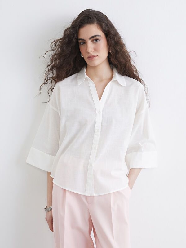 Chemise manches longues en tissu pour Femme - LC Waikiki