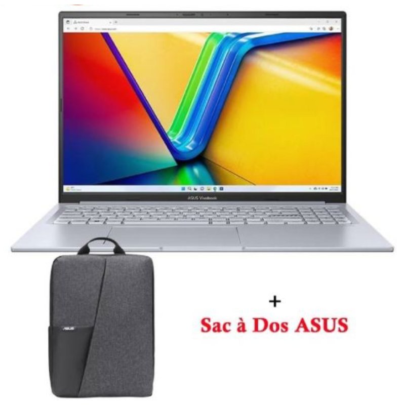 Pc Portable Gamer Asus K16 K3605VC i5 13Gén 8Go 512Go RTX 3050 Silver – K3605VC-RP488W - ASUS