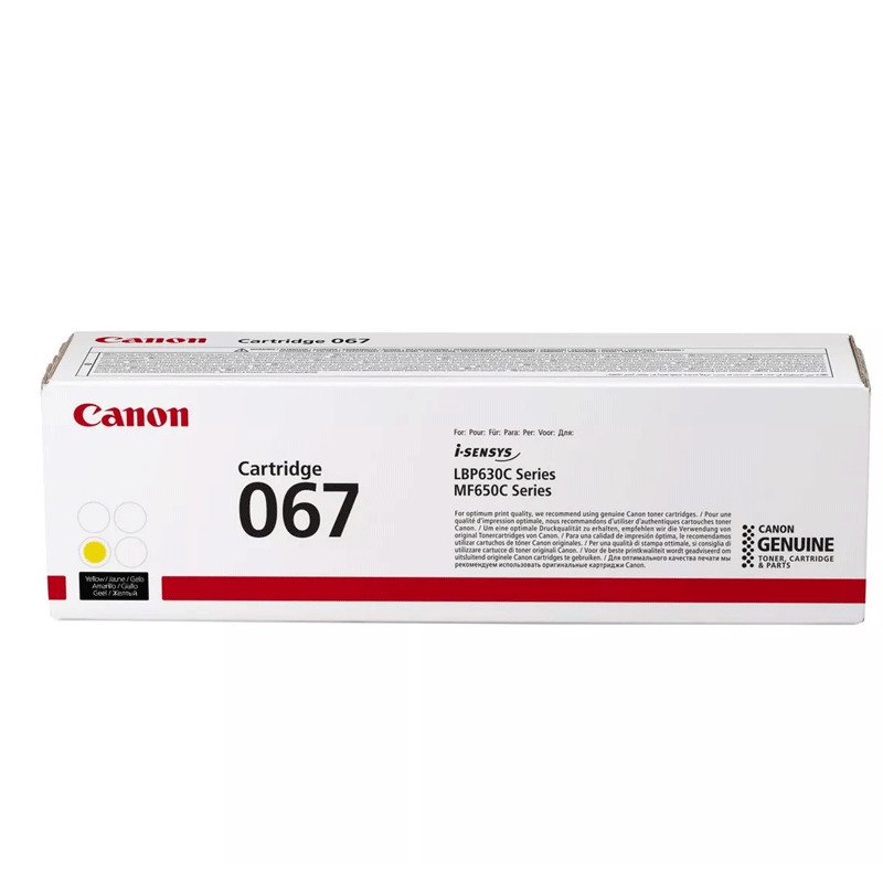 Toner Original Canon 067 1250 Pages Jaune - Canon