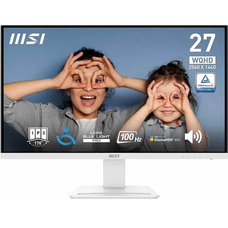 Ecran MSI Pro MP273QW E2 27 ̈ 100Hz IPS Blanc – 9S6-3PB69H-044 - MSI
