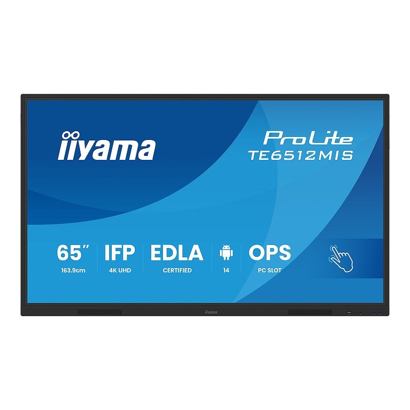 Ecran Tactile iiyama Pro lite 65 » 4K UHD Noir – TE6512MIS-B4AG