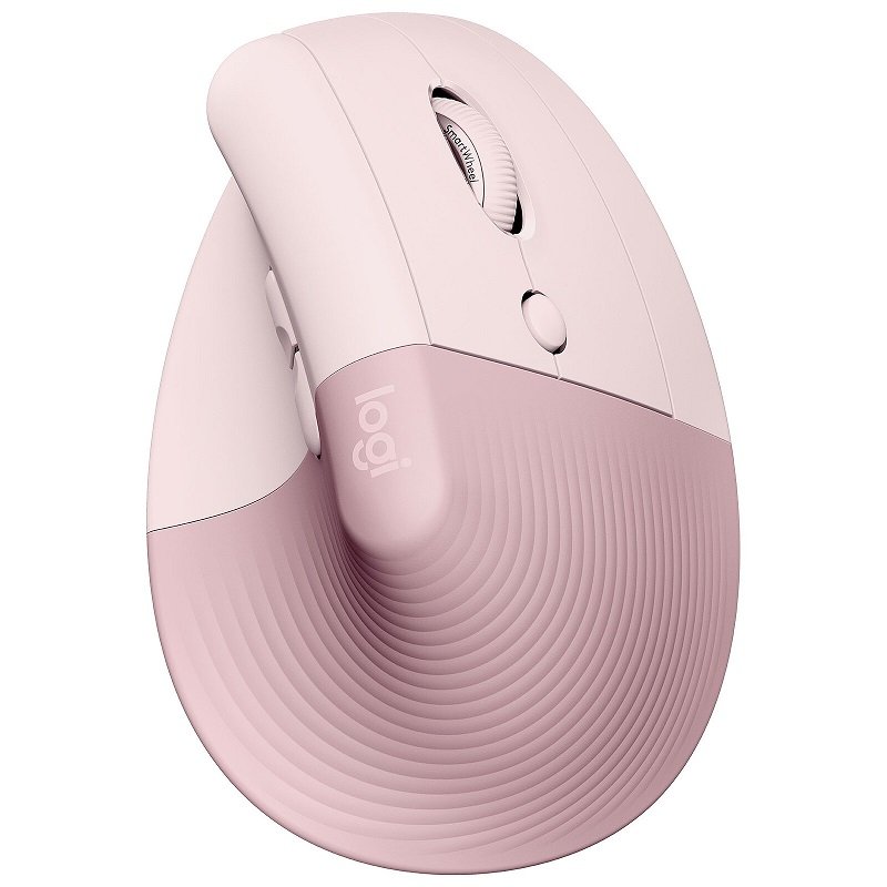 Souris Sans Fil LOGITECH Ergonomique Verticale Lift Rose – 910-006478 - Logitech