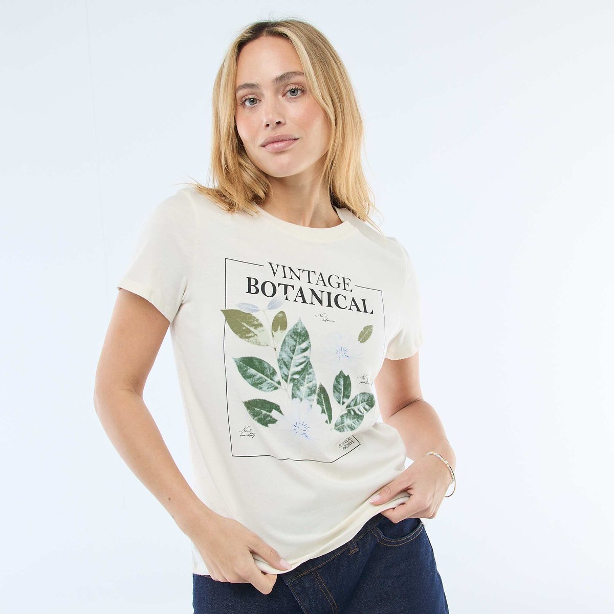 T-shirt imprimé BLANC - Kiabi-Tunisie