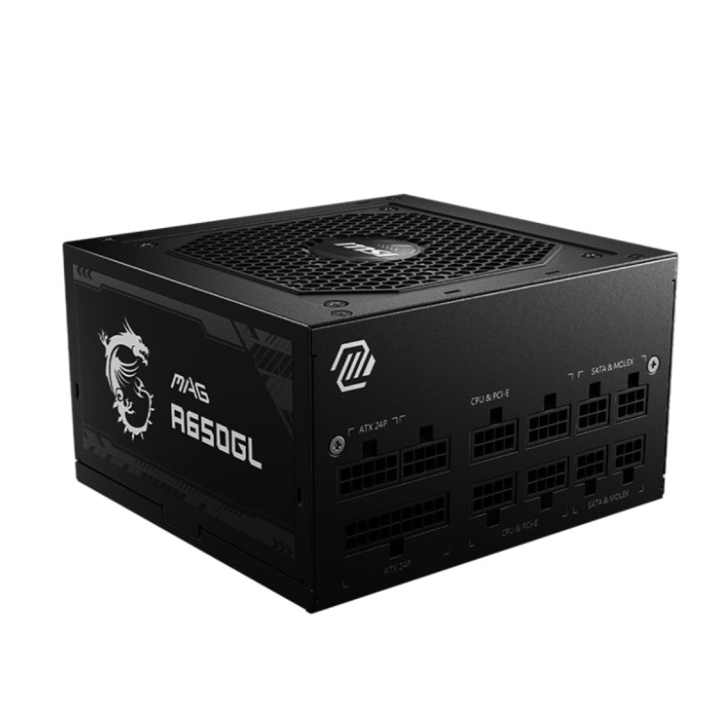 Bloc Alimentation MSI MAG A650GL 650W 80 Plus Gold – 306-7ZP8C11-CE0 - MSI