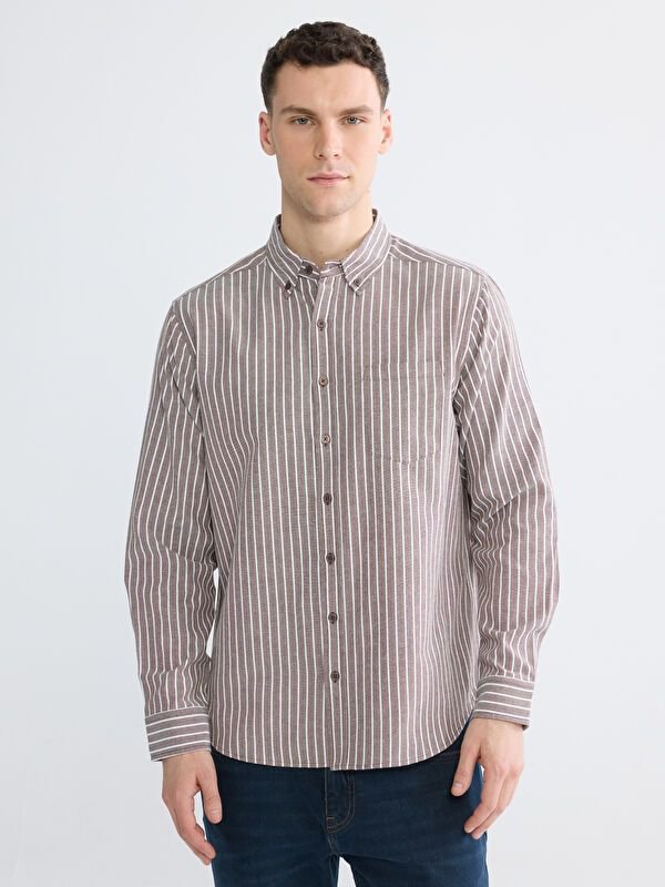 Chemise manches longues en tissu pour Homme - LC Waikiki