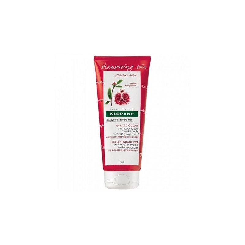 KLORANE GRENADE SHAMPOOING SOIN ECLAT COULEUR 200ML - Klorane