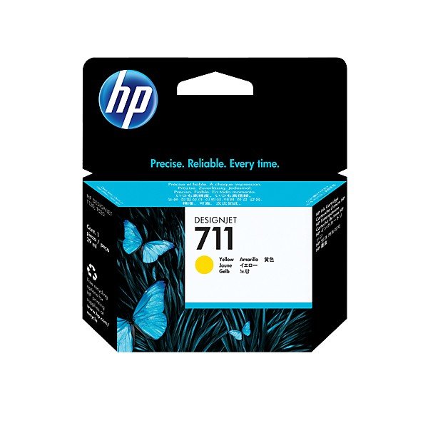 Cartouche Jet d'encre Original HP 711 - Jaune (CZ132A) - HP