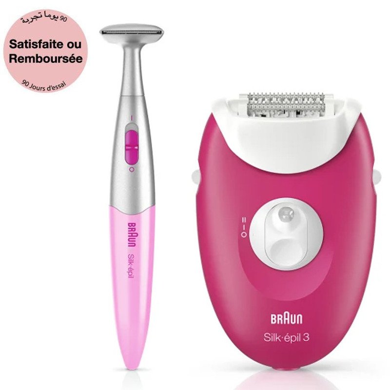 Epilateur Braun Silk-épil 3 3-420 - Rose - Braun