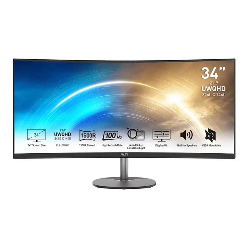 Ecran Msi Modern MP341CQ 34&Prime; 4k UWQHD 100hz- Noir - MSI